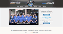 Desktop Screenshot of erniesservicecenter.com